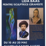Exposition de LIDA BAAS peintre/sculptrice-céramiste